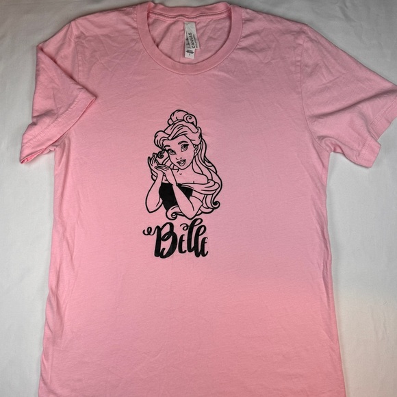 (S) BELLE from Beauty and the Beast Pink T-shirt - Picture 3 of 9